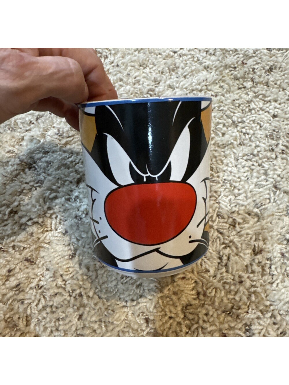 Sylvester The Cat looney Tunes Mug 2000 Mean Mug Morning Coffee Smiles Y2K new